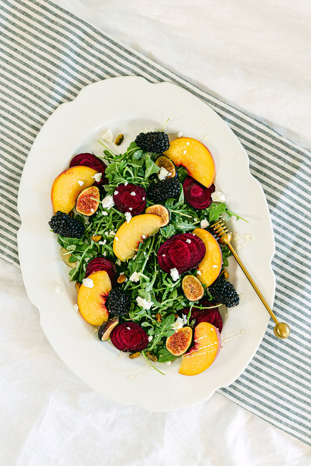Berry fall beet salad with goat cheese styled food photography San Diego by Chelsea Loren