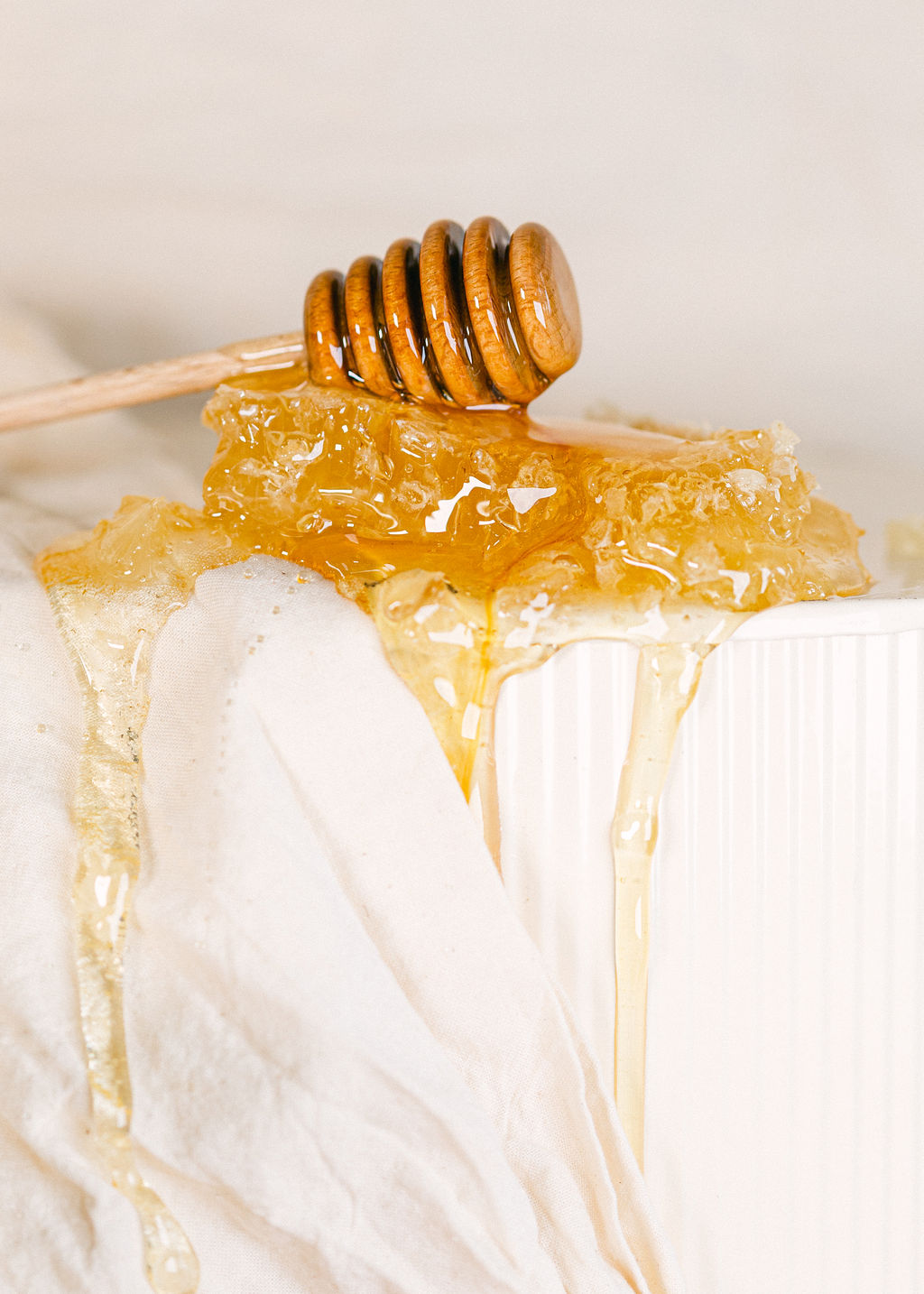 Honey drizzle product photography Food photographer Chelsea Loren san diego
