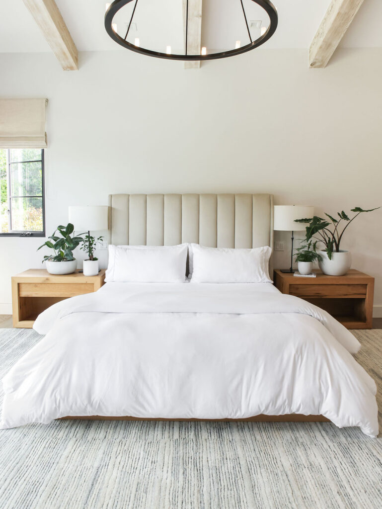 Lifestyle bedding boho natural California cool luxurious home bedding linen best San Diego product photographer Chelsea Loren
