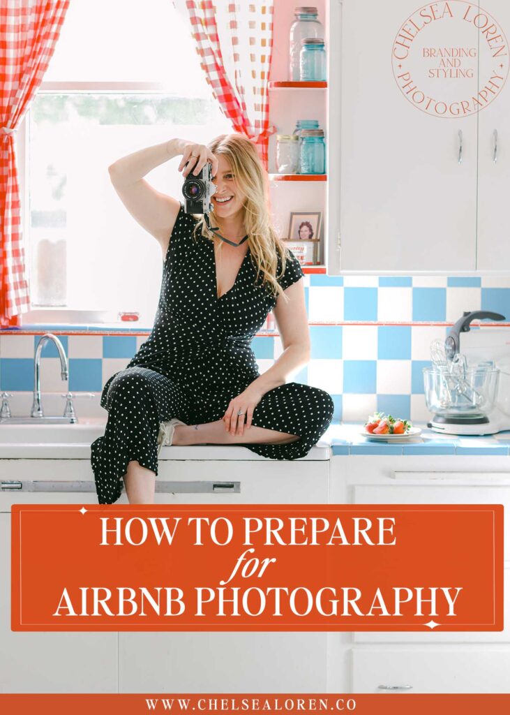 Tips on how to prepare for airbnb photography photoshoot with interior photographer Chelsea Loren vintage kitchen kitschy airbnb short term rental