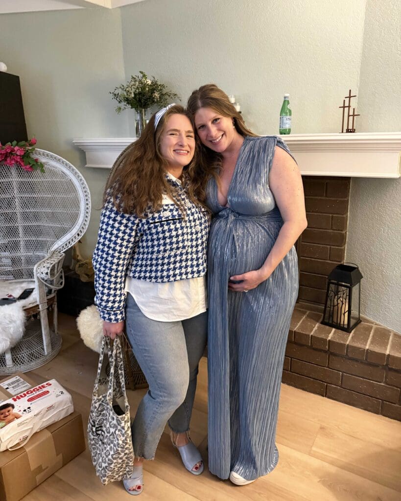 blue baby shower dress mamma mia