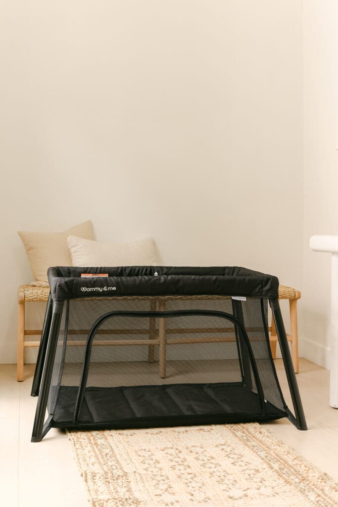 luxury baby travel crib lifestyle brand commercial photoshoot