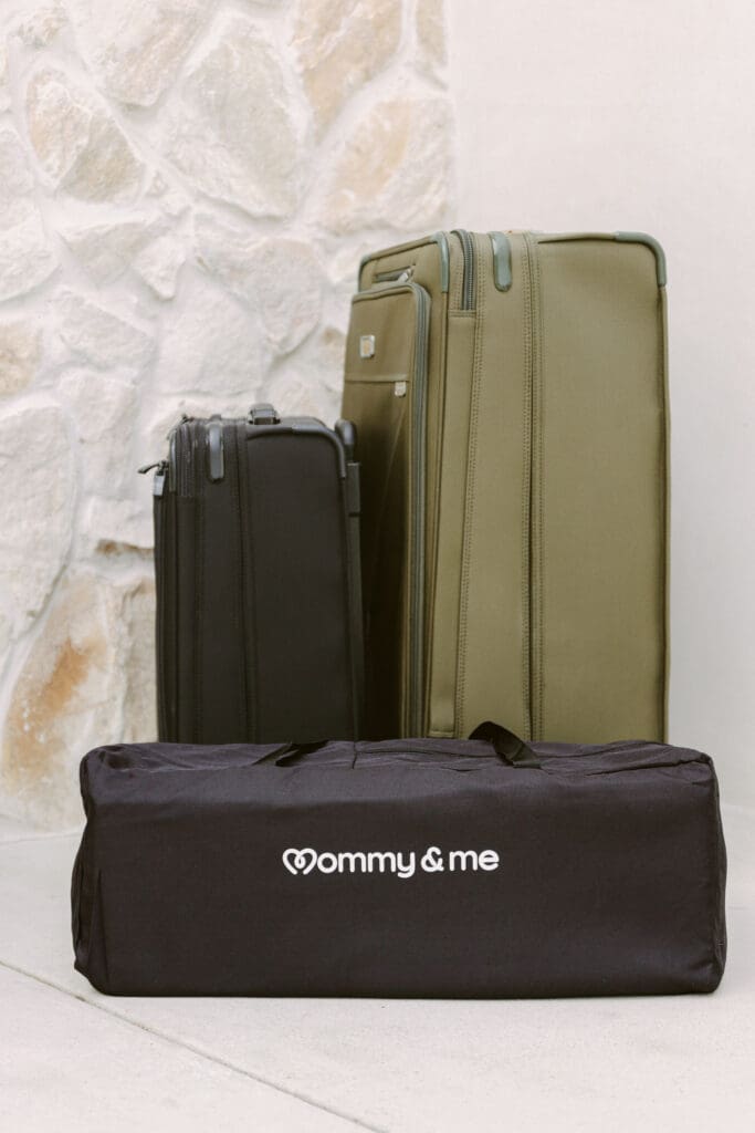 baby travel crib featured with luggage