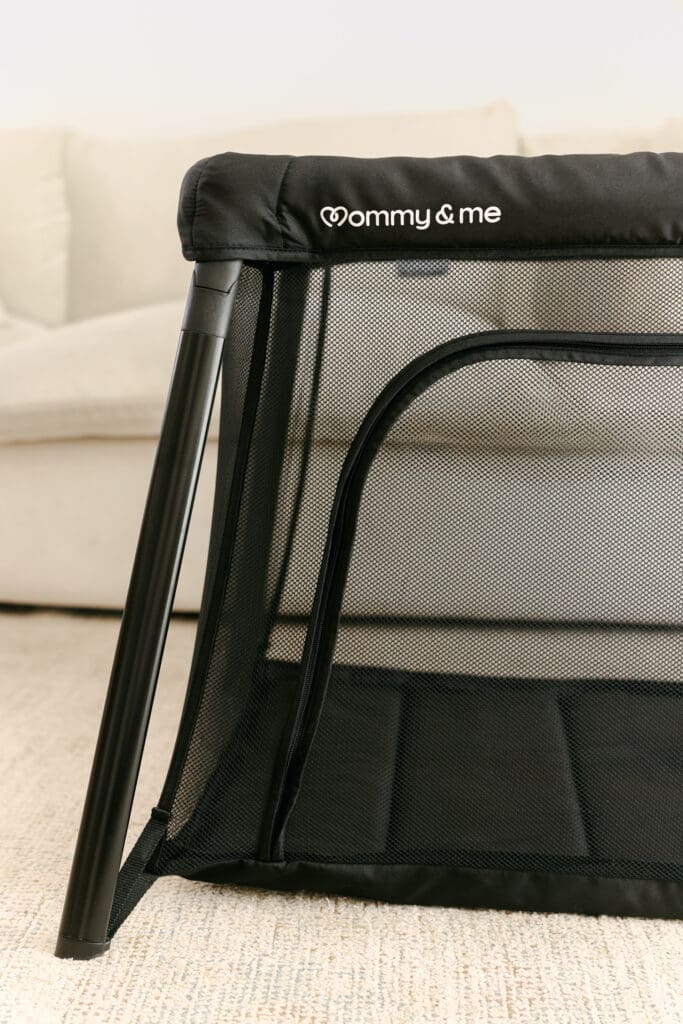mommy & me travel crib lifestyle brand commercial photoshoot