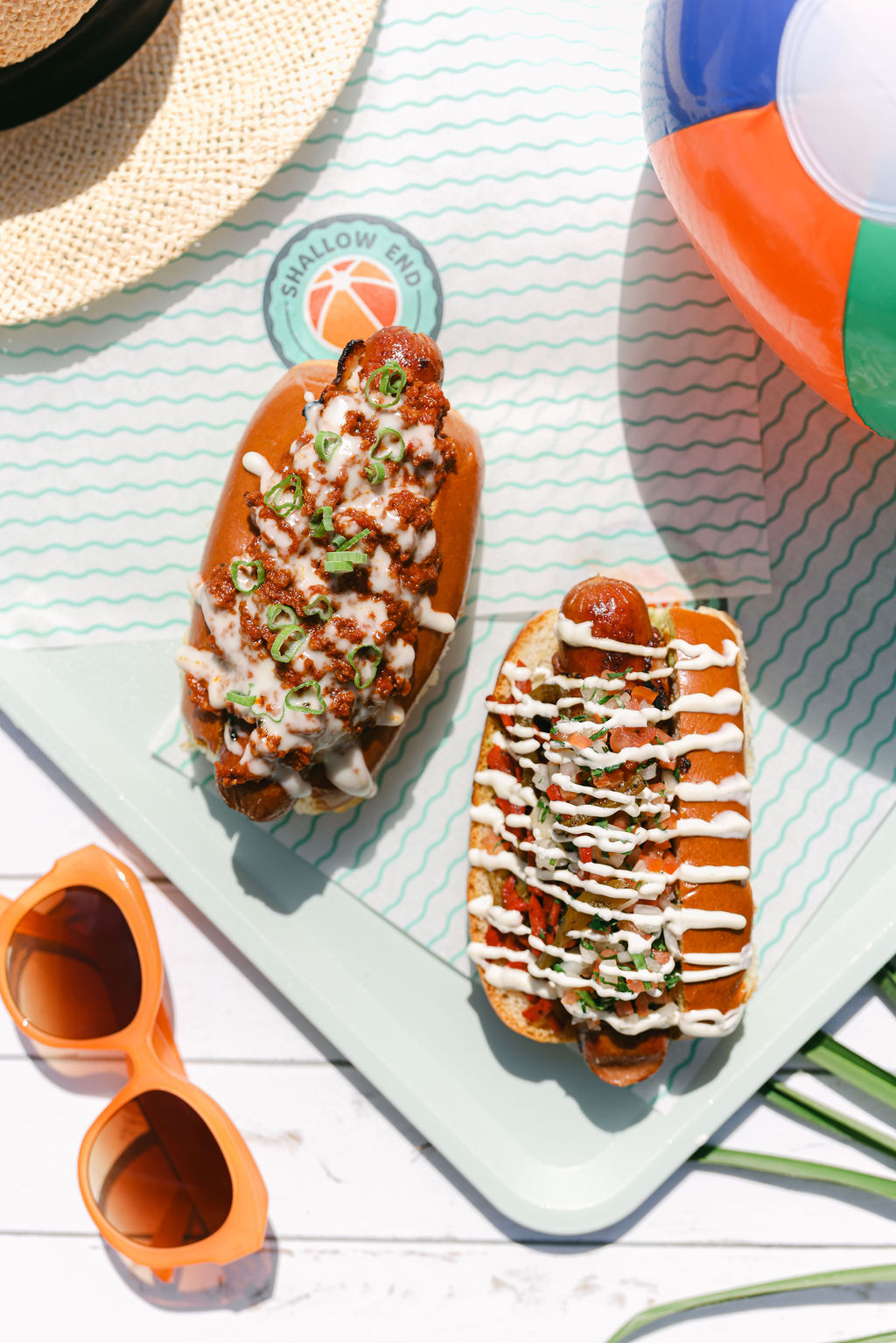 Styled fish tacos with chipotle crema for coastal California hotel restaurant food photography by Chelsea Loren