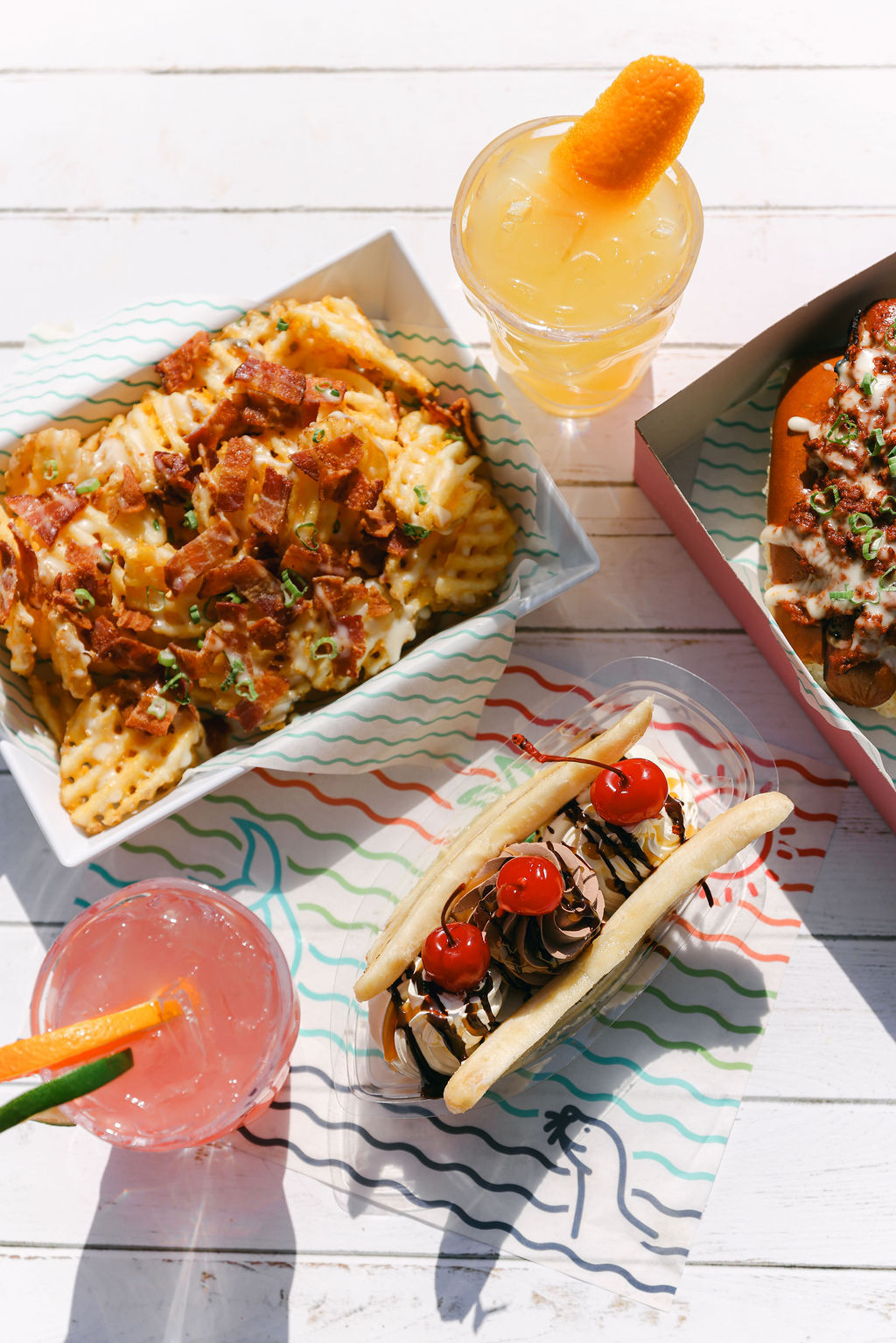 Moody styled loaded nachos for hotel sports bar food photography at Gaylord Pacific Resort in Chula Vista